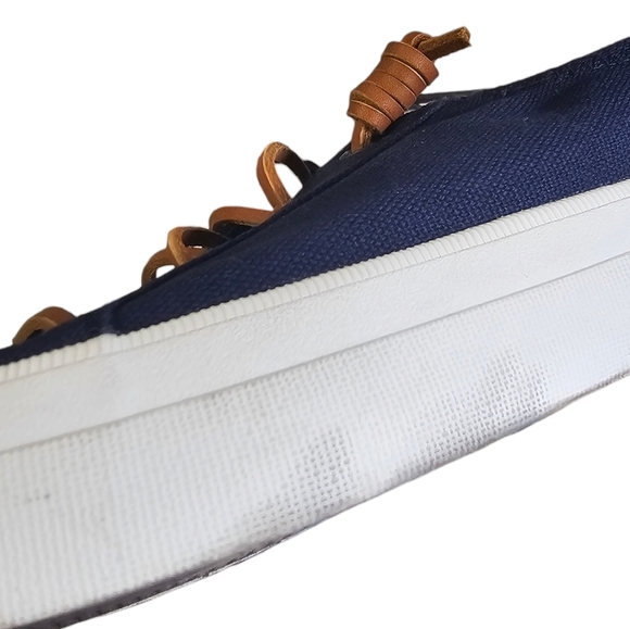 Sperry Crest Vibe Navy Blue Canvas Shoes | Women's Size 11 - Picture 8 of 12